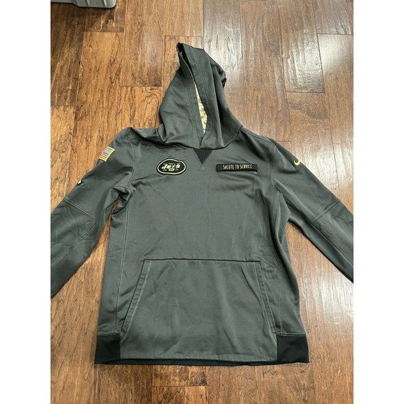 New York Jets Women’s NFL Nike Salute to Service Hoodie Sweatshirt Size XL